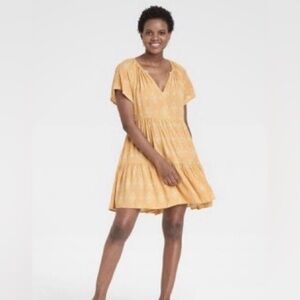 🛍️Knox Rose Large Yellow Dress